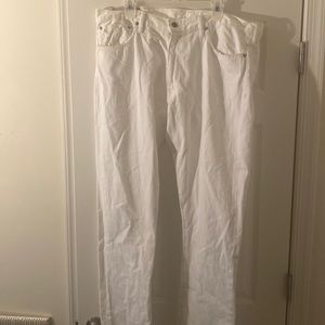 White Polo Ralph Lauren denim jeans